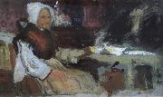 George Leslie Hunter Woman in an Interior France oil painting artist